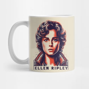 Retro Ellen Ripley Alien Fan Art Mug